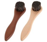 BESTonZON 2pièces Brosse de Bain pour Animaux Petits Manche Bois Poils Doux Lot de Brosses pour Hamsters et Cochons pour Toilettage