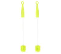 BESTonZON 2pièces Brosse pour Bouteille et Goupillon pour Biberon de Nourrisson Lot de Brosses de Nettoyage pour Biberon avec Manche Long et Poils Souples