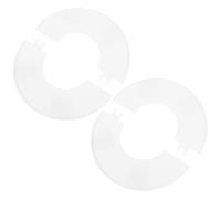 BESTonZON 2pièces Couvreur-échelle De Piscine Support De Quart De Tour pour Piscine Plaque De Bride Fendue Couverture Blanche pour Rampe De Creusée Accessoire pour Échelle De