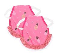 BESTonZON 2pièces Gilet De Protection pour Poules Ajustable Tabliers pour Poulets avec Motifs Décoratifs Protection Le Picage Et Usure des Plumes Vêtements Confortables pour Volaille