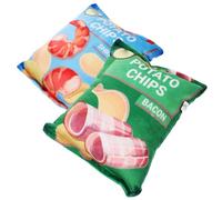 BESTonZON 2pièces Jouet à Mâcher pour Chiots Forme De Sachet De Chips Et Doux Accessoire Interactif pour Chiens