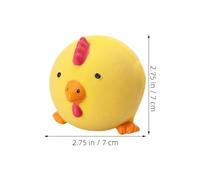 BESTonZON 2pièces Jouet Couineur Latex pour Chien Lot de Formes De Poulet Et Vache Jouets De Dentition Et Entraînement pour Chiots Et Animaux De Compagnie