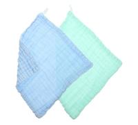 BESTonZON 2pièces Lot De Débarbouillettes Coton Absorbant Unisexe Pour Garçon Fille Linge Doux Et Sûr Pour Peaux Sensibles Essuyage Salive Garçons Et Filles