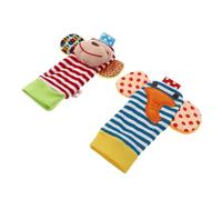 BESTonZON 2pièces Lot De Détecteurs Pour Bébés Hochets Amusants Doux Et Respirant Jouet Créatif Nés Développement Sensoriel Préhension