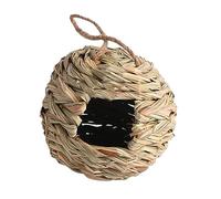 BESTonZON 2pièces Nid Oiseau Tissé Main Herbe Nichoir Paille Lot de Lieu De pour Oiseaux Décoration Intérieure Et Extérieure