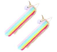 BESTonZON 2pièces Organisateur De Barrette Avec Pendentif Licorne Support Murale Pour Accessoires De Coiffure