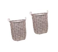 BESTonZON 2pièces Panière à Linge Pliable Large Avec Poignées Panier Rangement Multi-usage Pour Linge Jouets Pour Demeures Et Dortoirs Résistante Et Pratique