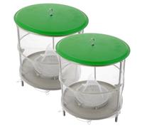 BESTonZON 2pièces Piège à Mouches Extérieur Plastique Cage à Mouches Pratique pour Ranchs pour Piège à Abeilles Et Protection La Pluie