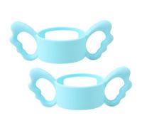 BESTonZON 2pièces Poignées Silicone Pour Bouteilles De Nourrisson Support Pour Biberons Accessoires Érgonomiques Faciles à Installer Convient Transition Biberon-cup