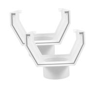 BESTonZON 2pièces Raccord Adaptateur De Descente Pluviale Connecteur De Drainage pour Gouttière Gestion De Eau Installation Simple Usage Extérieur