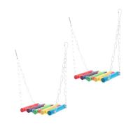 BESTonZON 2pièces Suspendus Corde pour Perroquets Balançoires pour Oiseaux Jouets à Mâcher pour Perroquets Lot