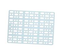 BESTonZON 2pièces Tapis Plastique pour Pattes De Lapin avec Pattes Fixes Conception Grillagée pour Cage De Parc à Lapins Facile à Nettoyer