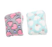 BESTonZON 2pièces Tapis pour Animaux Molleton Épais Coussin Chaud pour Hamster Lapin Chinchilla Ecureuil Matelas Douillet Portable Et Adapté pour Petite Faune Domestique