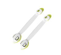 BESTonZON 2pièces Verrou De Sécurité Garçon Fille Double Bouton Auto-adhésif Lot Pour Portes Réfrigérateur Placards Et Tiroirs Rotation Pratique Installation Sans Outils Vert