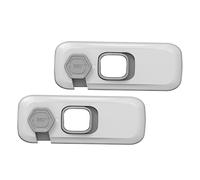 BESTonZON 2pièces Verrou De Sécurité Pour Garçon Fille De Serrure De Protection Pour Portes Fenêtres Et Installation Facile Et Discrète Prévention Des Accidents Couleur Gris