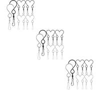 BESTonZON 3 Ensembles Crochets Pivotants Acier Inoxydable pour Suspension De Wind Chimes Et Plantes Rotation À Degrés Installation Intérieure Et Extérieure Durable Et Pratique 10 Pièces * 3
