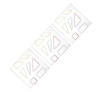 BESTonZON 3 Ensembles De Perforés Géométriques Transparents Géoplans D'Enseignement De La Géométrie Accessoires d'apprentissage De La Géométrie Plaques À Ongles en