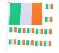BESTonZON 3 Ensembles Drapeau Agitant La Main Petit Bannière Du Drapeau National Drapeaux De Poche Faire La Fête Drapeaux Patriotiques À Thème Décorations Irlandaises Polyester 20 Pièces * 3