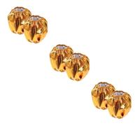 BESTonZON 3 Ensembles Housses De Pot De Fleurs en Tissu Doré Housses De Pot Jardinières D'Extérieur Accessoires pour Plantes D'Intérieur Housses De Pot De Fleurs 2 pièces * 3