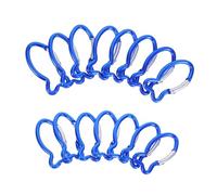 BESTonZON 3 Ensembles Mousquetons De Camping De Poisson pour Activités Extérieures Clips De Suspension pour Randonnée Escalade Et Voyage 15 Pièces * 3