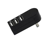 BESTonZON 3 Mini-concentrateur USB Concentrateur USB Portable Hub pour PC Portable ateur 2.0 séparateur Centre de données ateur de données moyeu Faire Tourner