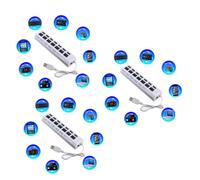 BESTonZON 3 Pièces 7 Ordinateur Portable concentrateur USB pour Ordinateur Prise de séparation à Vitesse séparateur USB Adaptateur Source de moyeu Changer Blanche