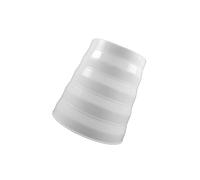 BESTonZON 3 Pièces Anneau De Tuyau D'échappement De Hotte Conduit Réducteur Cône Agrandisseur Connecteur D'augmentation En Ligne De Conduit Adaptateur De Ventilation Sortie De Fumée Blanche