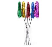 BESTonZON 3 Pièces Bâtonnet à Chat Interactif Ruban Plastique Coloré et Papier Réfléchissant, Brillant Clochette pour Renforcer la Complicité Votre Chat Couleur Aléatoire
