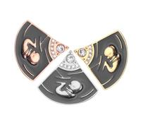 BESTonZON 3 Pièces Broche Épingle Garçon Fille Embryon Design Créatif pour Femme Infirmière