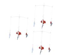 BESTonZON 3 Pièces Carillon De Berceau Jouet Mobile De Pépinière Décoration De Chambre D'enfant Brassards De Capitaine Pour Le Football La Chambre Des Enfants Feutre De Bébé Rideau De Lit