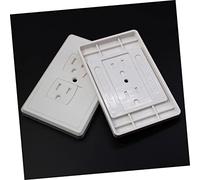 BESTonZON 3 Pièces Couvercle De Protection De La Prise Monter Coin Prise Extérieure Adaptateur Moyeu Bar Gadgets Bouchon Vis à Tête Creuse Pouvoir Changer Porte Serrures Cool Blanche Abdos
