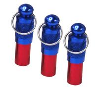 BESTonZON 3 pièces Étiquette Identité pour Animaux Forme de Tube Pendentif Personnalisable pour Chiens et Chiots Accessoire Adresse Pratique et Décoratif
