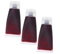 BESTonZON 3 Pièces Fake Blood Set Washable Thick Prank Blood For Halloween Party Realistic Vampire Costume Props For Face Clothes Arms
