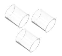 BESTonZON 3 Pièces Guitar Slide Ring Transparent Finger Sleeve Set For Electric And Acoustic Guitars Glass Slide Tube With Nonslip Design For Bright Tone And Stable Play