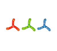 BESTonZON 3 Pièces Lancer Boomerang pour Garçon Fille et PU Jeu Plein Air Garçon Fille Loisir Interactif de Lancer avec Retour Facile Couleurs Aléatoires Couleur Aléatoire