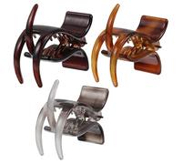 BESTonZON 3 Pièces Lot de Pinces à Cheveux pour Queue de Cheval Haute en Plastique, Accessoires Cheveux Résistants et Polyvalents pour Femmes, pour Diverses Occasions