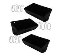 BESTonZON 3 Pièces Mangeoire Suspendue pour Volaille et Bétail Système Antigaspillage avec Clips Convient Poulets Canards Bac Dalimentation Plastique Noir