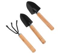 BESTonZON 3 Pièces Mini Outils de Jardinage avec Poignée Râteau Pelle et Spade pour Plantes Intérieur et Extérieur Outils de Jardinage Résistants et Durables