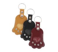 BESTonZON 3 Pièces Porte-clés Souvenir Poils Animaux PU Porte-clés Commémoratif Chien avec Charme Patte Rangement Portable pour Poils de Chien Souvenir pour Proches