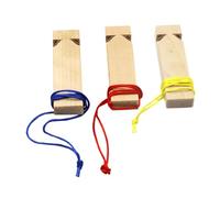 BESTonZON 3 pièces Sifflet Bois Train Créatif pour Garçon Fille Développement Musical et Cognitif Cadeau Anniversaire Fête Garçon Fille Couleur Aléatoire Couleur Aléatoire