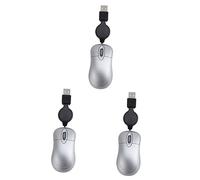BESTonZON 3 Pièces Souris d'ordinateur sans Fil télescopique Souris Filaire d'ordinateur Portable Mini- USB pour Ordinateur Portable Poche Petite