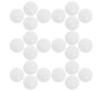 BESTonZON 30 Pièces Balles Blanches Plastique Inserts Grelots pour Jouets Garçon Fille DIY Accessoires de Réparation Sons Sans Danger pour Garçon Fille