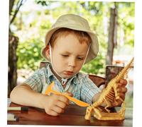 BESTonZON 30 pièces Kit Fouille Dinosaures avec Marteau et Brosse Outil Archéologie Éducatif pour Garçon Fille Apprentissage Manuel et Fossiles Jeu Scientifique Interactif