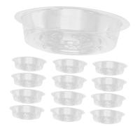 BESTonZON 30 Pièces Soucoupes de Plantes Plastique Durable Lot de Trays Ronds pour Pots de Fleurs Compatibles avec Types de Contenants Utilisation Intérieure et Extérieure