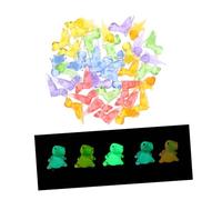 BESTonZON 36pièces Mini Figurines Lézard Lumineux Résine Décorations Miniatures Glow in The Dark pour Paysage Micro-Paysage Ornements De Table Et Maison De Poupée