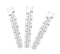 BESTonZON 3Pcs Tube De Jauge D 'Eau De Jardin Pluviomètre De Mesure De Remplacement Pluviomètre Tube À Essai Tasses À Mesurer La Pluie