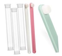 BESTonZON 3pièces Brosse à Dents Souple pour Animaux Petites Têtes pour Chat Chien Et Lapin Kit Soin Bucco-Dentaire avec Gratte-Langue Brosses Durables pour Hygiène Orale Pet