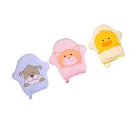 BESTonZON 3pièces De Bain Cartoon Pour Garçon Fille Ensemble De Éponge Douce Jaune Bleu Rose De Bain Amusants Et Sûrs Pour Gommage Peau Délicate Des Garçon Fille