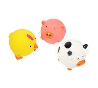 BESTonZON 3pièces Jouets Latex Squeaky pour Chiens Interactif De Jouets Amusants pour Chiens Cochon Poule avec Bruit