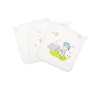 BESTonZON 3pièces Serviette De Bain Coton Pour Lot De Serviettes Absorbantes Imprimées Pour Éponge Et Éveil Motifs Football Cœur